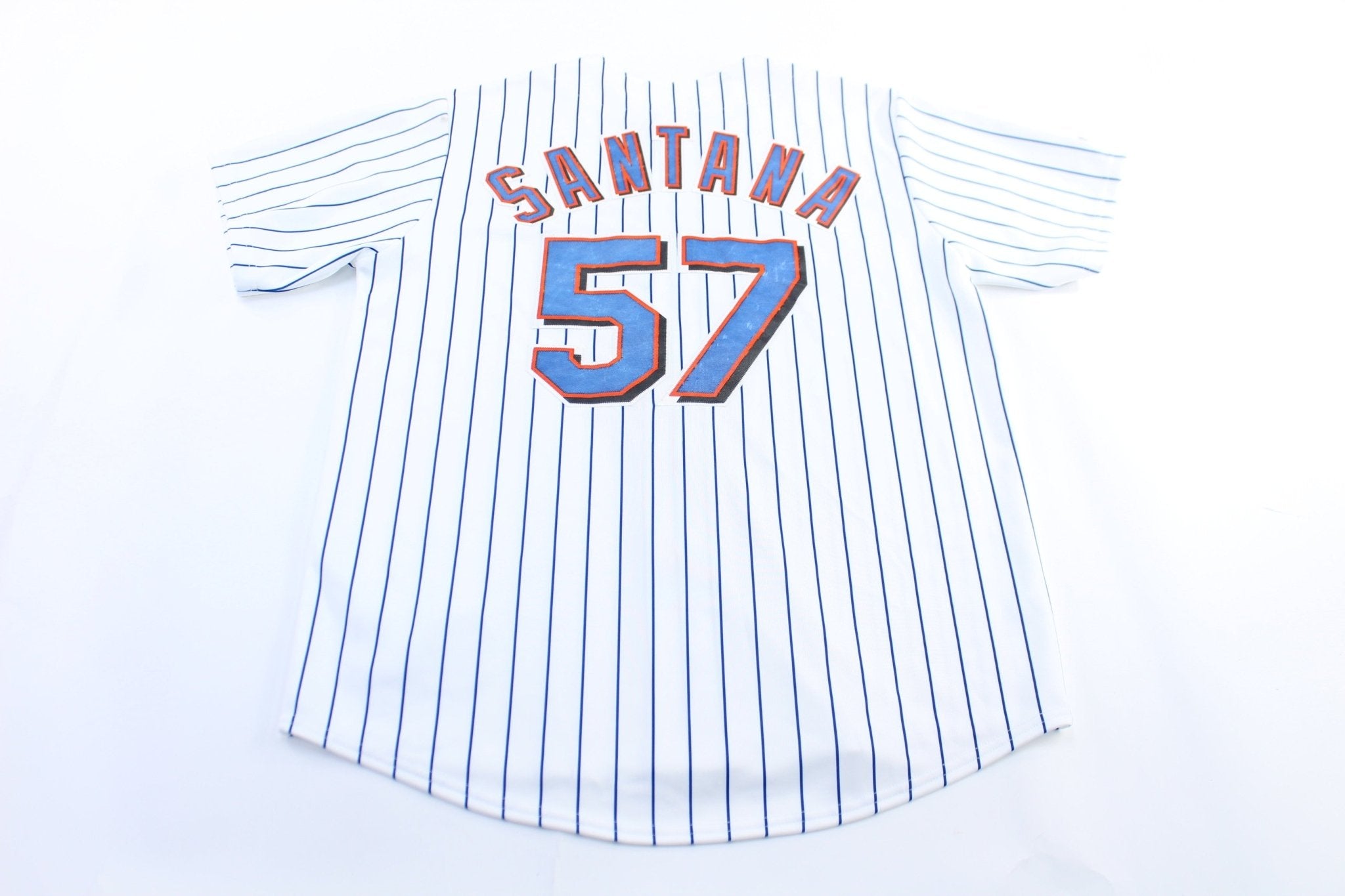 Majestic Embroidered New York Mets Johan Santana Baseball Jersey - ThriftedThreads.com