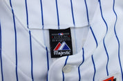 Majestic Embroidered New York Mets Johan Santana Baseball Jersey - ThriftedThreads.com