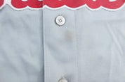 Majestic Embroidered Philadelphia Phillies Chase Utley Baseball Jersey - ThriftedThreads.com