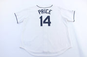 Majestic Embroidered Tampa Bay Rays David Price Baseball Jersey - Jerseys/Tanks - Thrifted Threads
