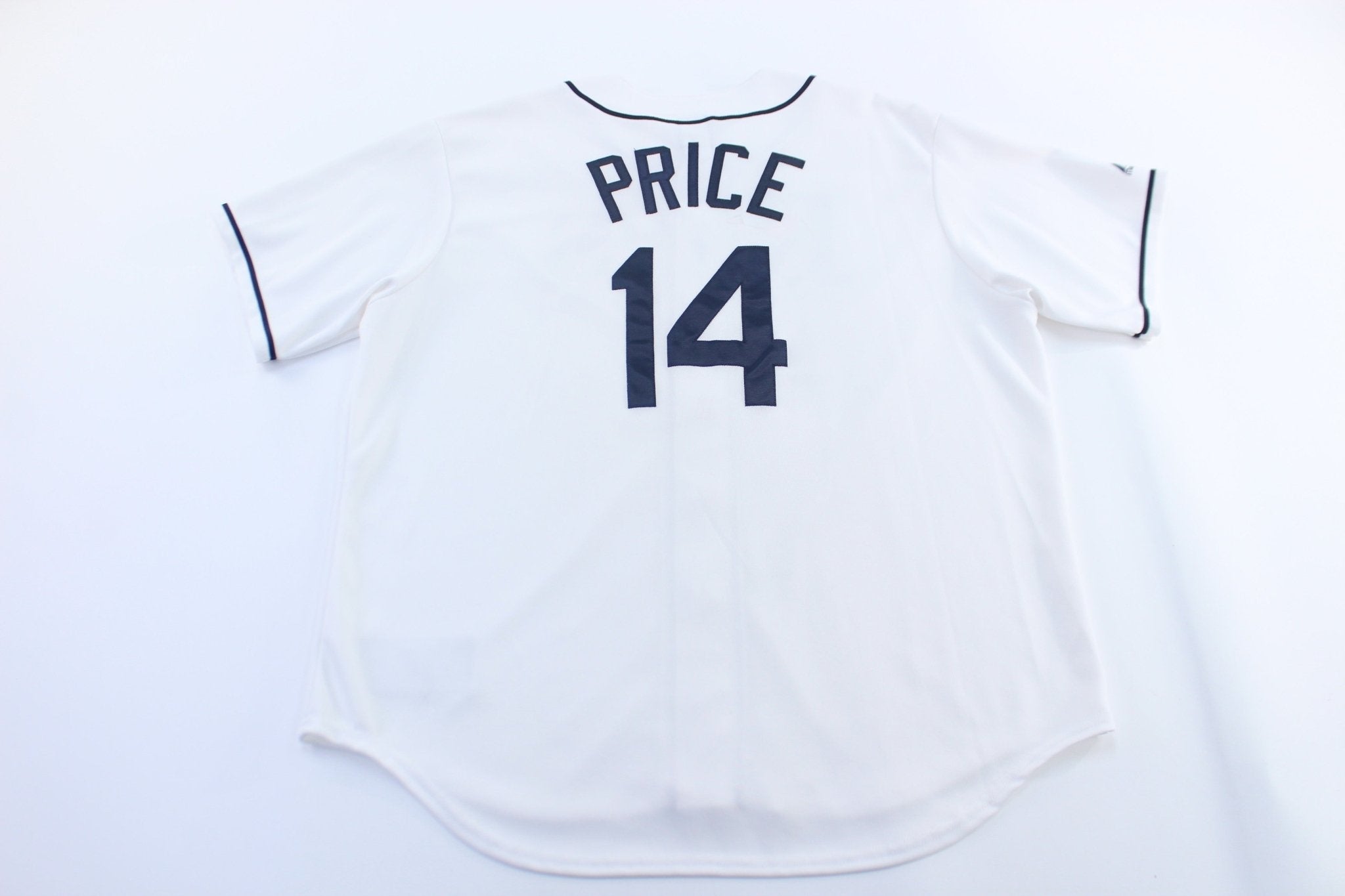 Majestic Embroidered Tampa Bay Rays David Price Baseball Jersey - Jerseys/Tanks - Thrifted Threads