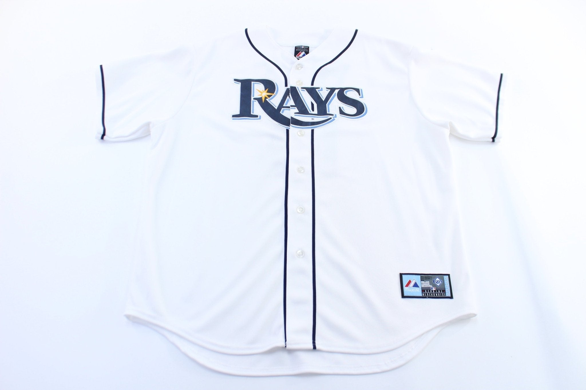 Majestic Embroidered Tampa Bay Rays David Price Baseball Jersey - Jerseys/Tanks - Thrifted Threads