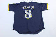 Majestic Milwaukee Brewers Ryan Braun Baseball Jersey - ThriftedThreads.com