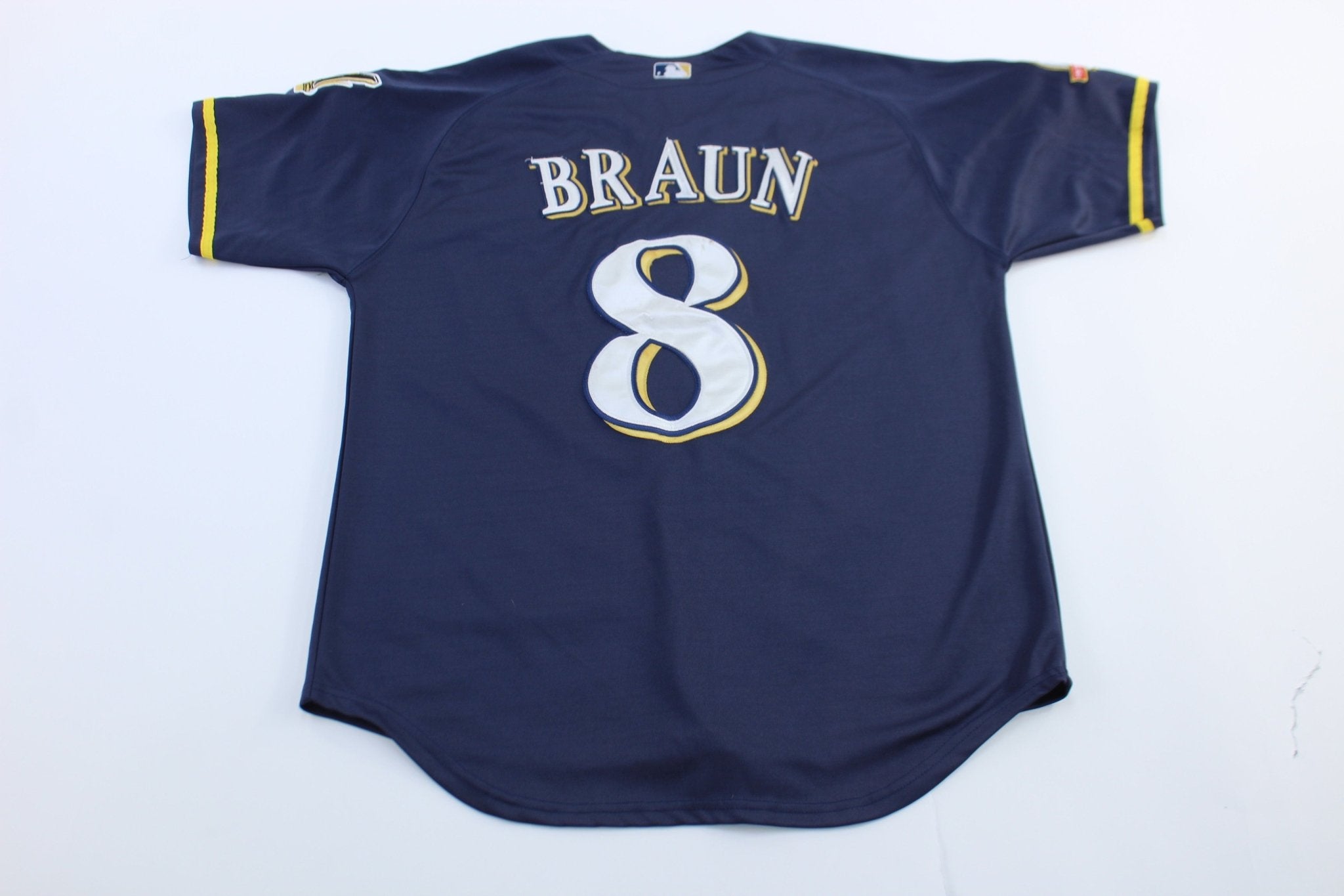 Majestic Milwaukee Brewers Ryan Braun Baseball Jersey - ThriftedThreads.com