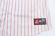 Majestic Philadelphia Phillies Pinstriped Baseball Jersey - Jerseys/Tanks - Thrifted Threads