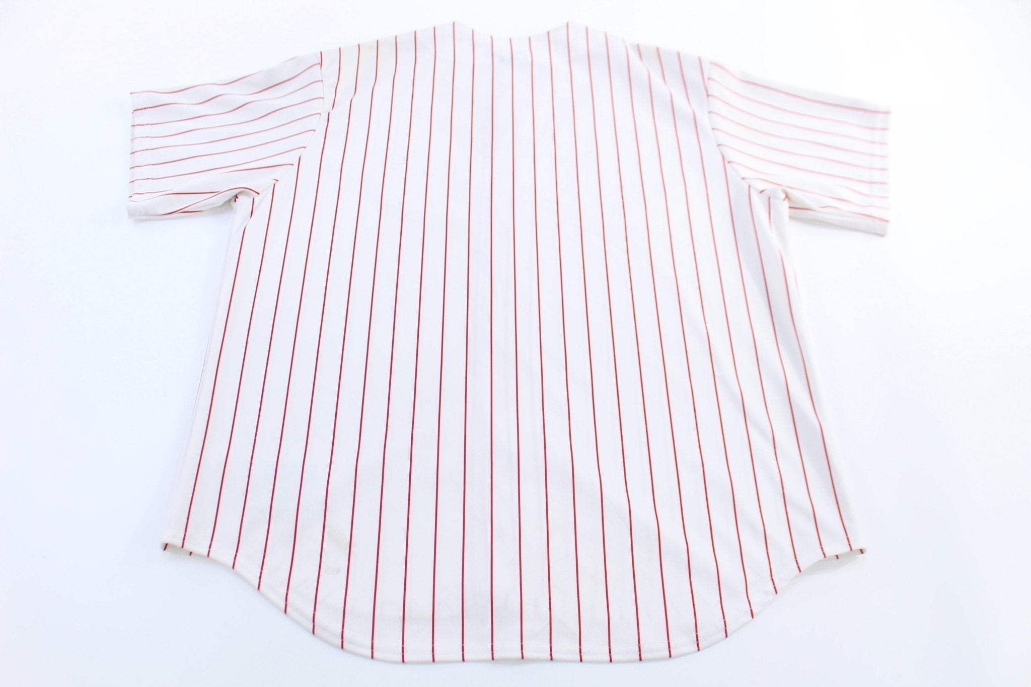 Majestic Philadelphia Phillies Pinstriped Baseball Jersey - Jerseys/Tanks - Thrifted Threads