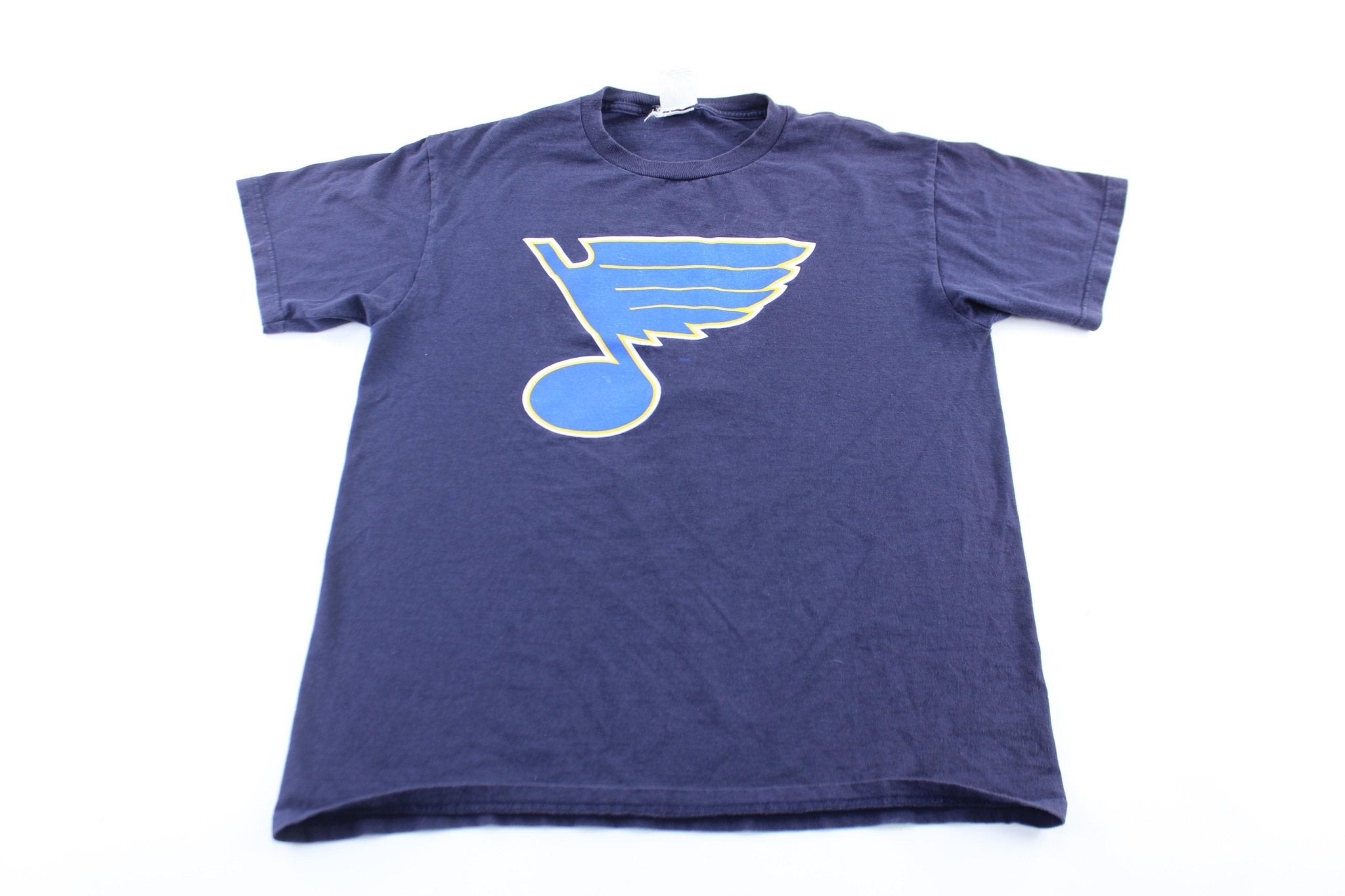 Majestic St. Louis Blues Al MacInnis Jersey T - Shirt - ThriftedThreads.com