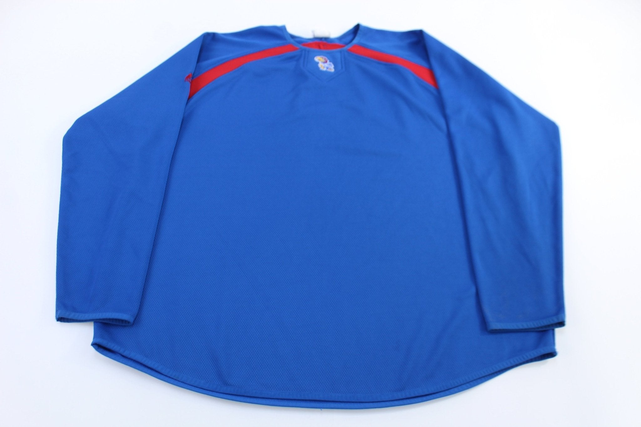 Majestic University of Kansas Training LS T-shirt - ThriftedThreads.com