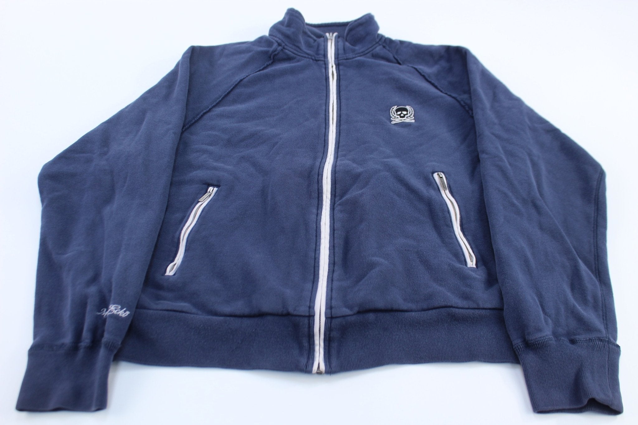 Marc Ecko Cut & Sew Blue Full Zip Sweater - Sweater - Thrifted Threads