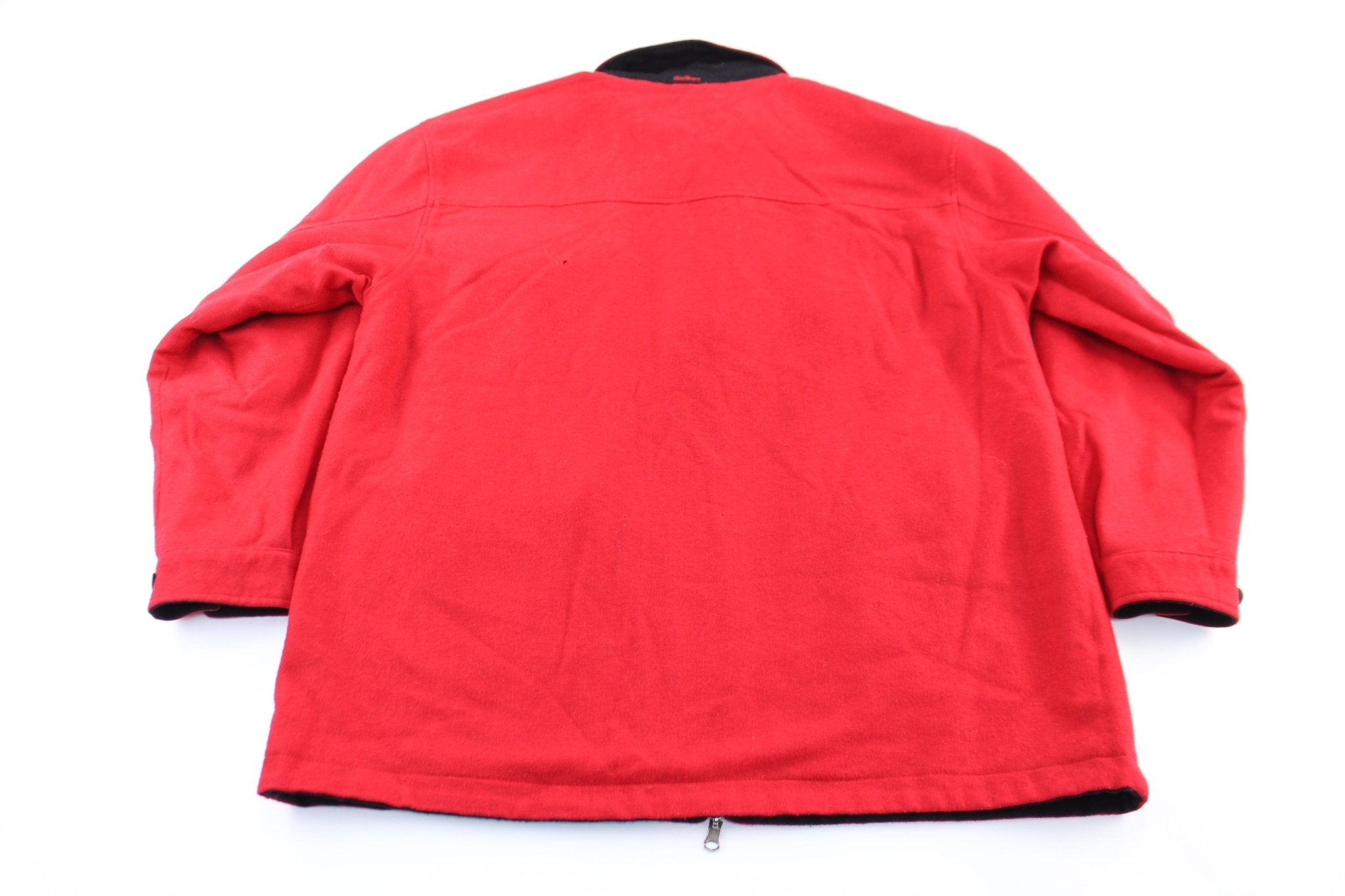 Marlboro Black & Red Reversible Zip Up Jacket – ThriftedThreads.com