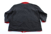 Marlboro Black & Red Reversible Zip Up Jacket - ThriftedThreads.com
