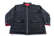 Marlboro Black & Red Reversible Zip Up Jacket - Jackets - Thrifted Threads