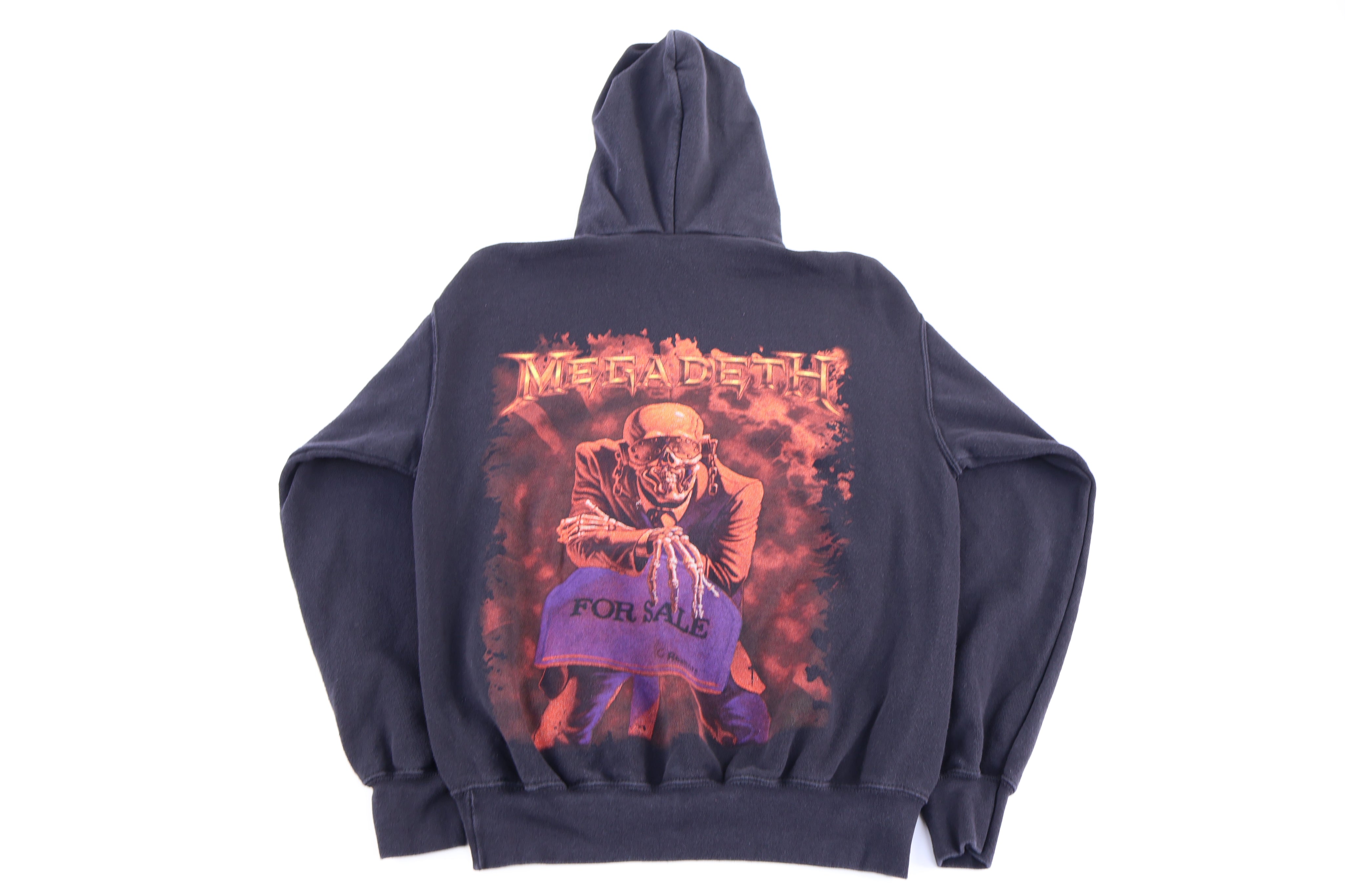 Megadeth For Sale Black Pullover Hoodie - Sweatshirt - Thrifted Threads