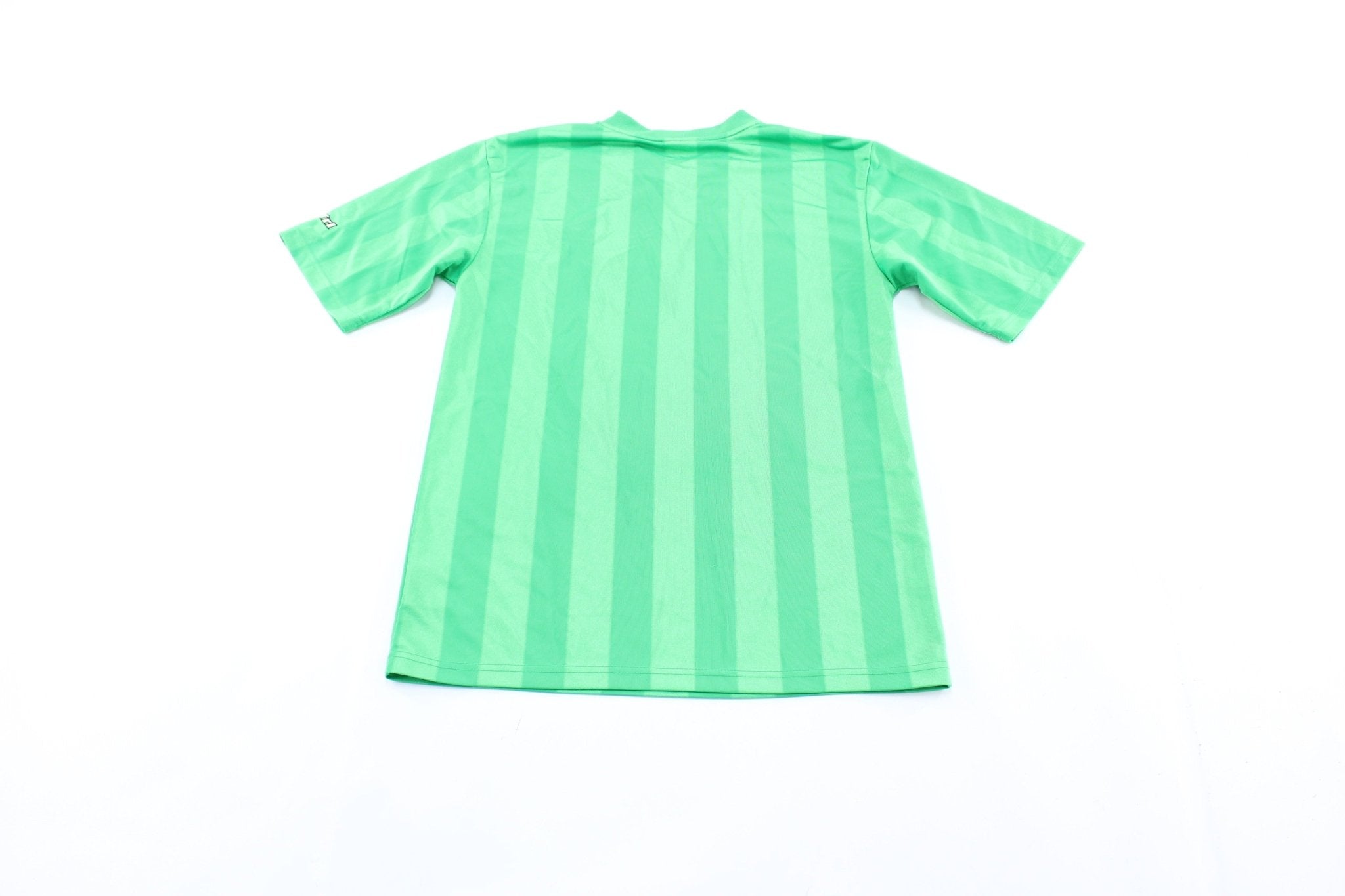 Mexico Embroidered Logo Green Soccer Jersey - ThriftedThreads.com