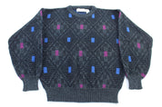 Michael Gerald Multipatterned Knit Sweater - ThriftedThreads.com