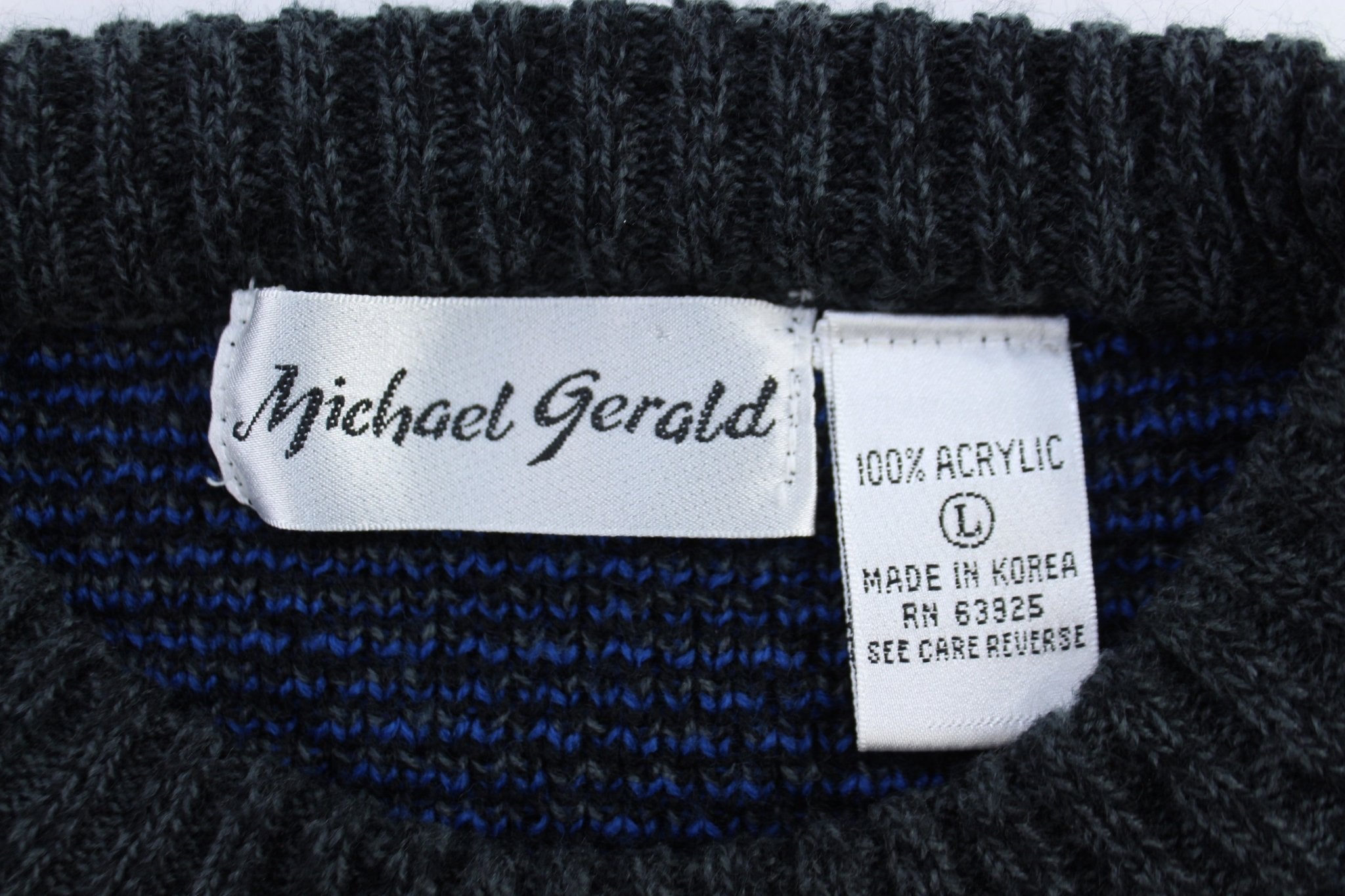 Michael Gerald Multipatterned Knit Sweater - Sweater - Thrifted Threads