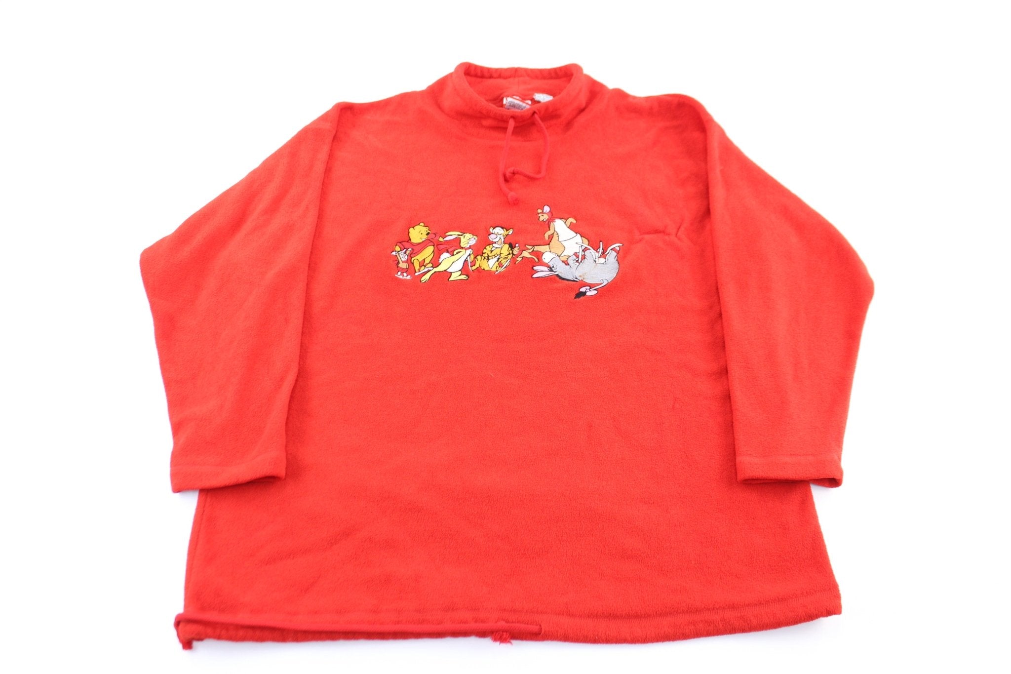 Mickey Inc Embroidered Winnie the Pooh & Crew Pullover - ThriftedThreads.com