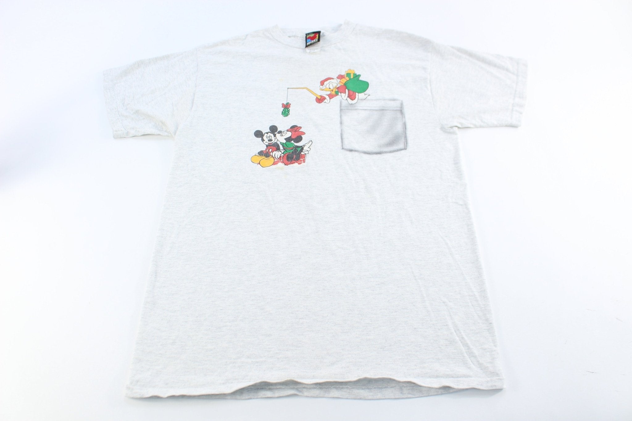 Mickey Unlimited Mickey & Minnie Mouse Mistletoe T-Shirt - ThriftedThreads.com