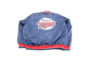 Minnesota Twins Embroidered Zip Up Jacket - Jacket - Thrifted Threads