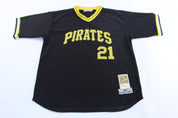 Mitchell & Ness Pittsburgh Pirates Roberto Clemente Baseball Jersey - ThriftedThreads.com