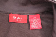 Mossimo Embroidered Logo Brown, Cream, & Yellow Track Jacket - Jackets - Thrifted Threads