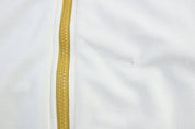 Mossimo Embroidered Logo Brown, Cream, & Yellow Track Jacket - Jackets - Thrifted Threads