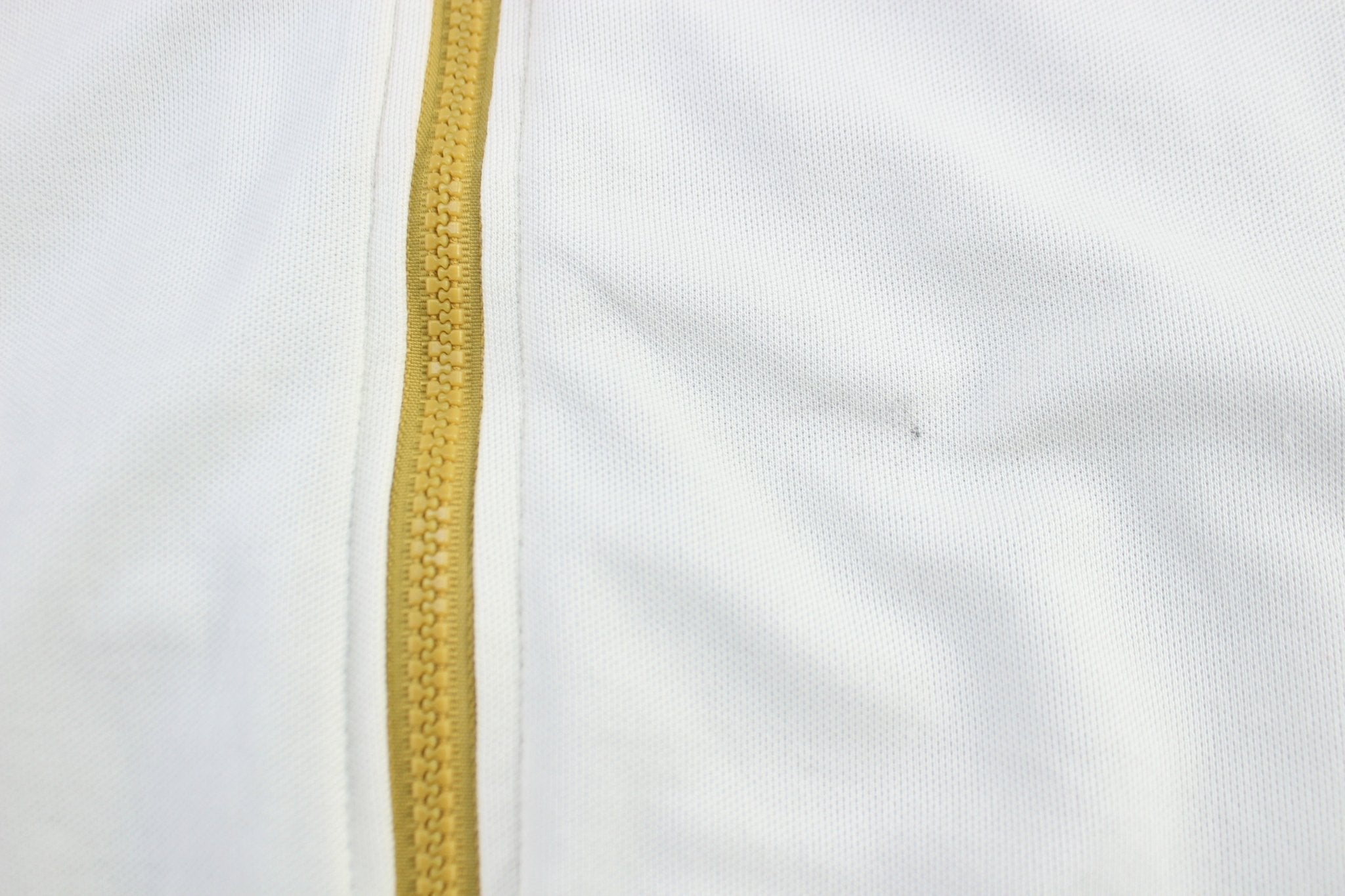 Mossimo Embroidered Logo Brown, Cream, & Yellow Track Jacket - Jackets - Thrifted Threads