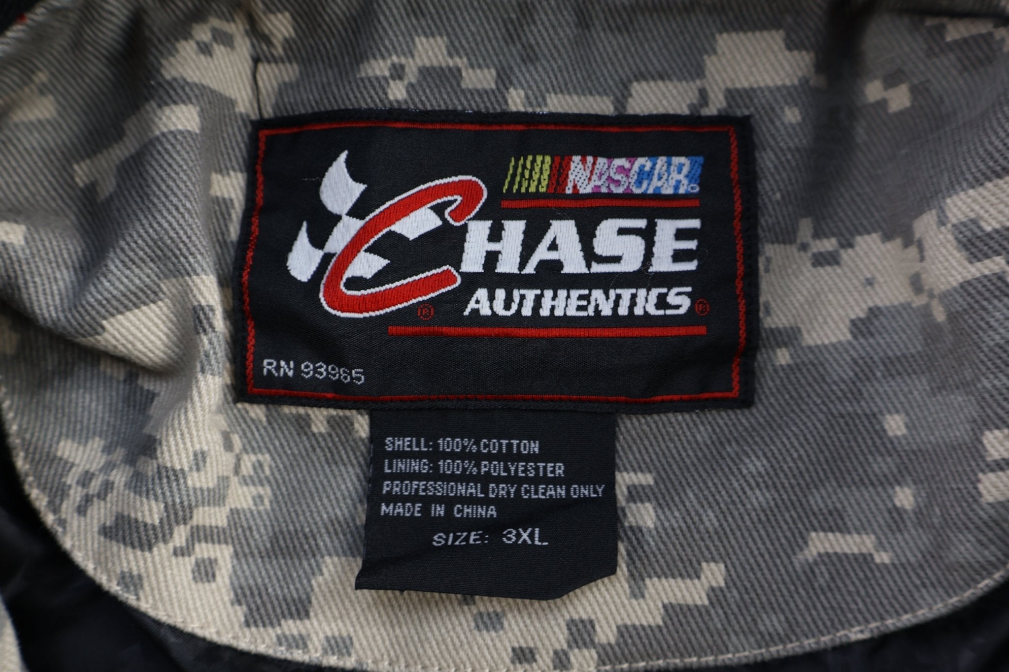 Nascar National Guard Camo Full Zip Racing Jacket - jacket - Thrifted Threads