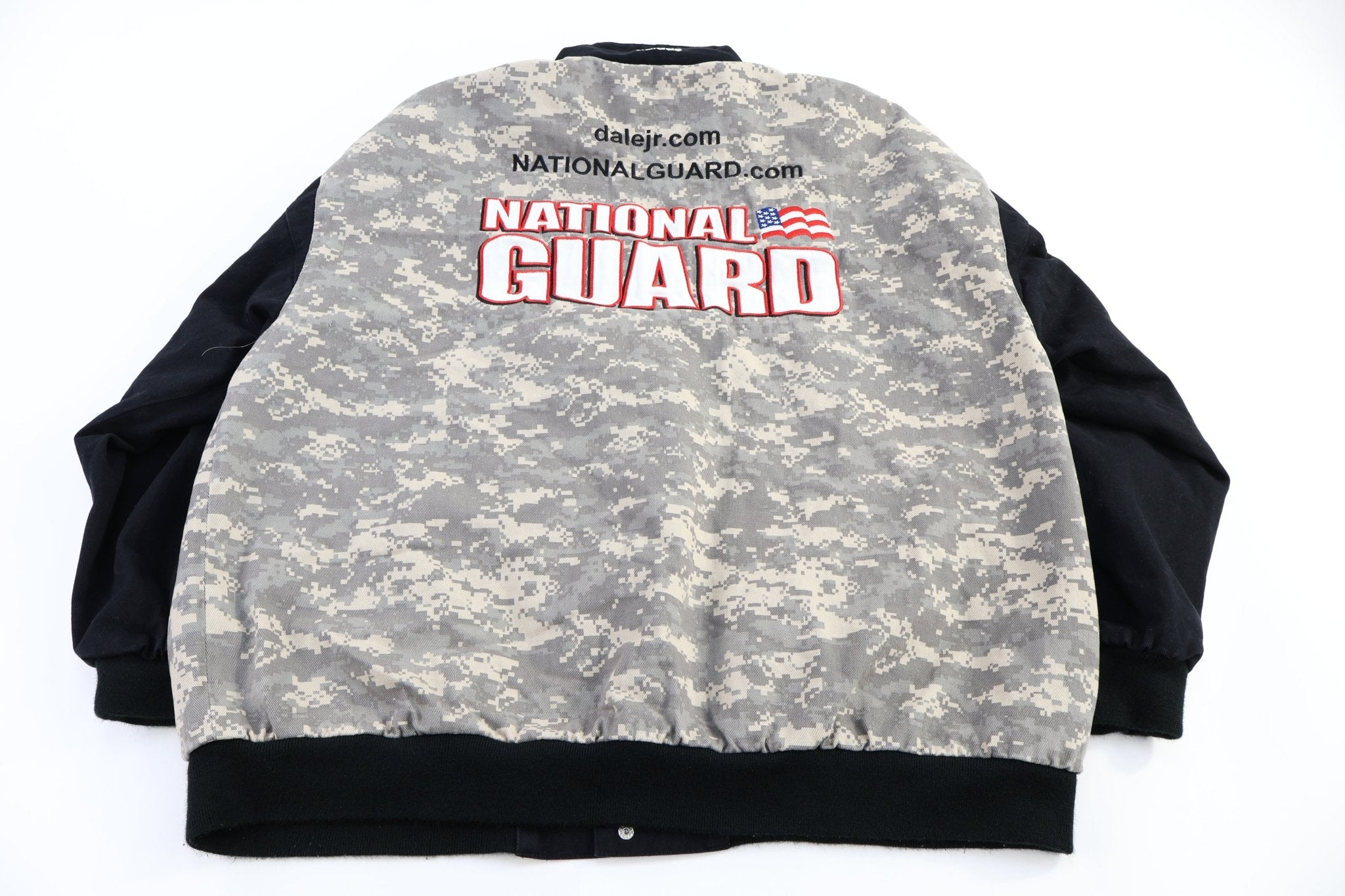 Nascar National Guard Camo Full Zip Racing Jacket - jacket - Thrifted Threads