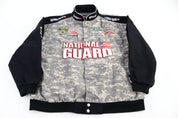Nascar National Guard Camo Full Zip Racing Jacket - jacket - Thrifted Threads