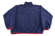 Nautica Embroidered Logo Blue Quarter Zip Pullover - Sweater - Thrifted Threads