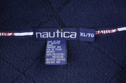 Nautica Embroidered Logo Blue Quarter Zip Pullover - Sweater - Thrifted Threads