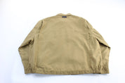 Nautica Embroidered Logo Tan Zip Up Jacket - Jacket - Thrifted Threads