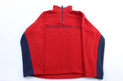 Nautica Jeans Co. Embroidered Red & Blue Fleece Pullover - Jacket - Thrifted Threads