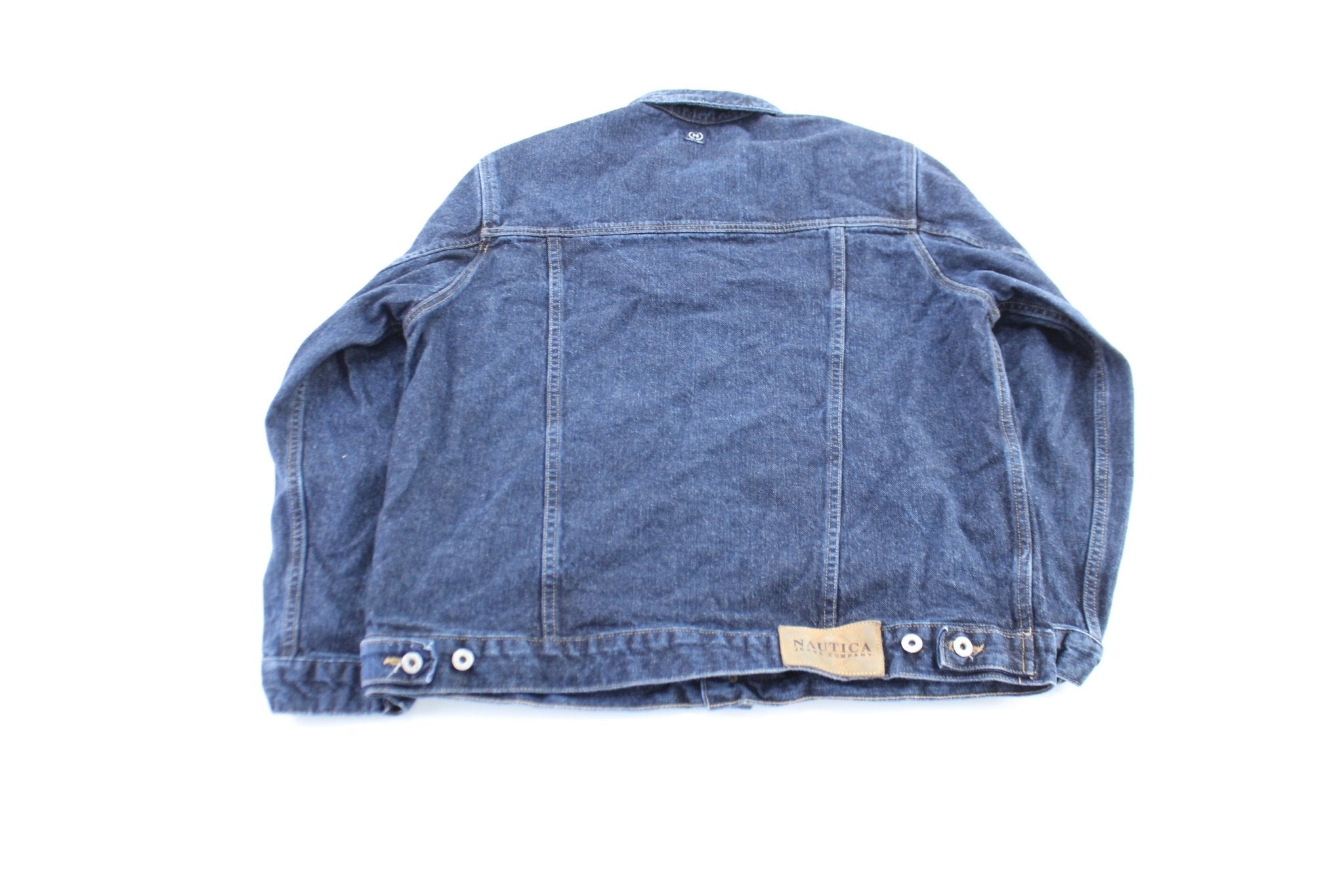 Nautica Jeans Company Dark Wash Denim Jacket - Jacket - Thrifted Threads