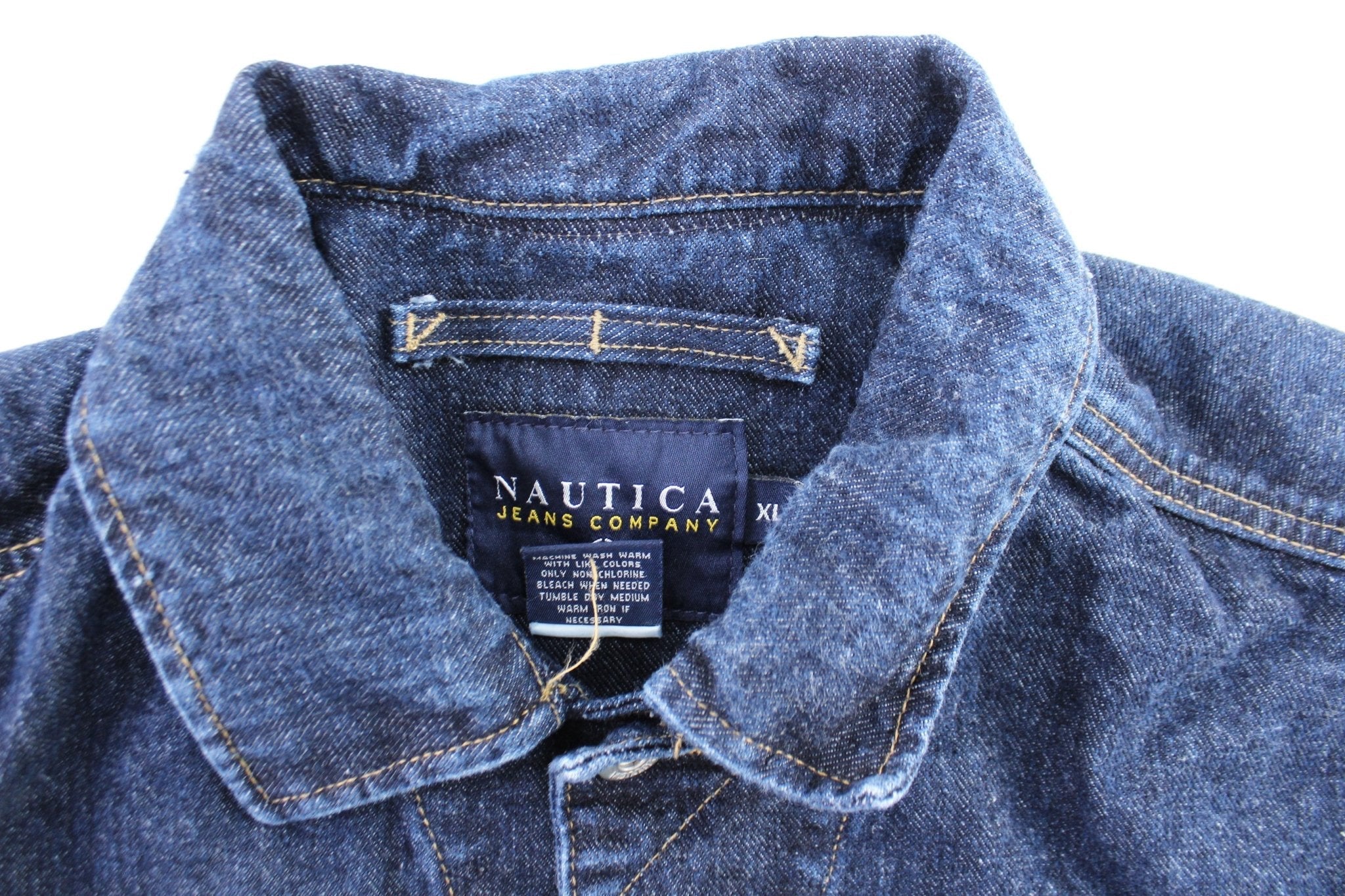 Nautica Jeans Company Dark Wash Denim Jacket - Jacket - Thrifted Threads