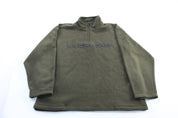 Nautica Jeans Embroidered Green Fleece Half Zip Pullover - Jacket - Thrifted Threads