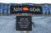 NBN Gear Medium Wash Denim Shorts - ThriftedThreads.com