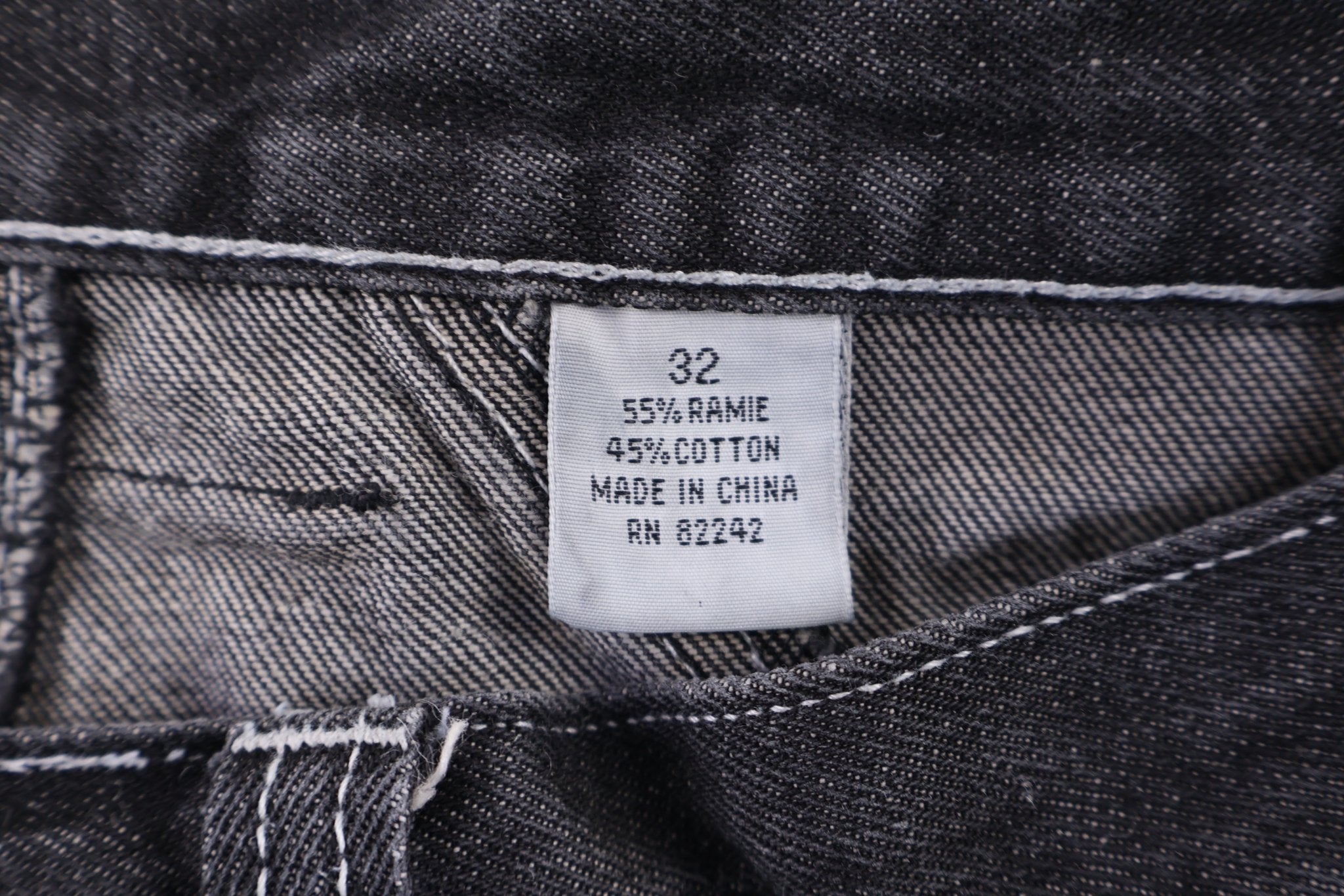 Negro League Embroidered Black Denim Jeans - Pants/Shorts - Thrifted Threads