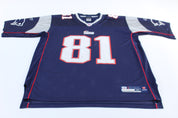 New England Patriots Randy Moss Reebok Football Jersey - ThriftedThreads.com