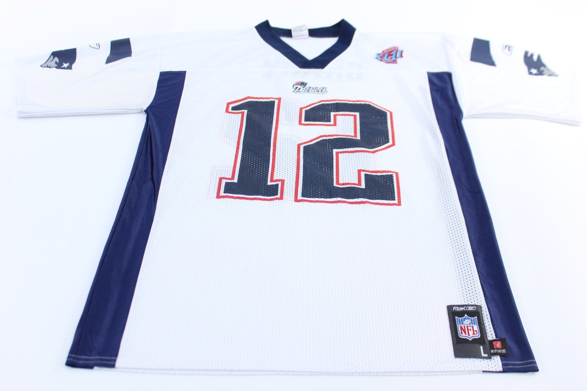 New England Patriots Tom Brady Reebok Football Jersey - ThriftedThreads.com