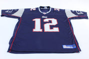 New England Patriots Tom Brady Reebok Football Jersey - ThriftedThreads.com