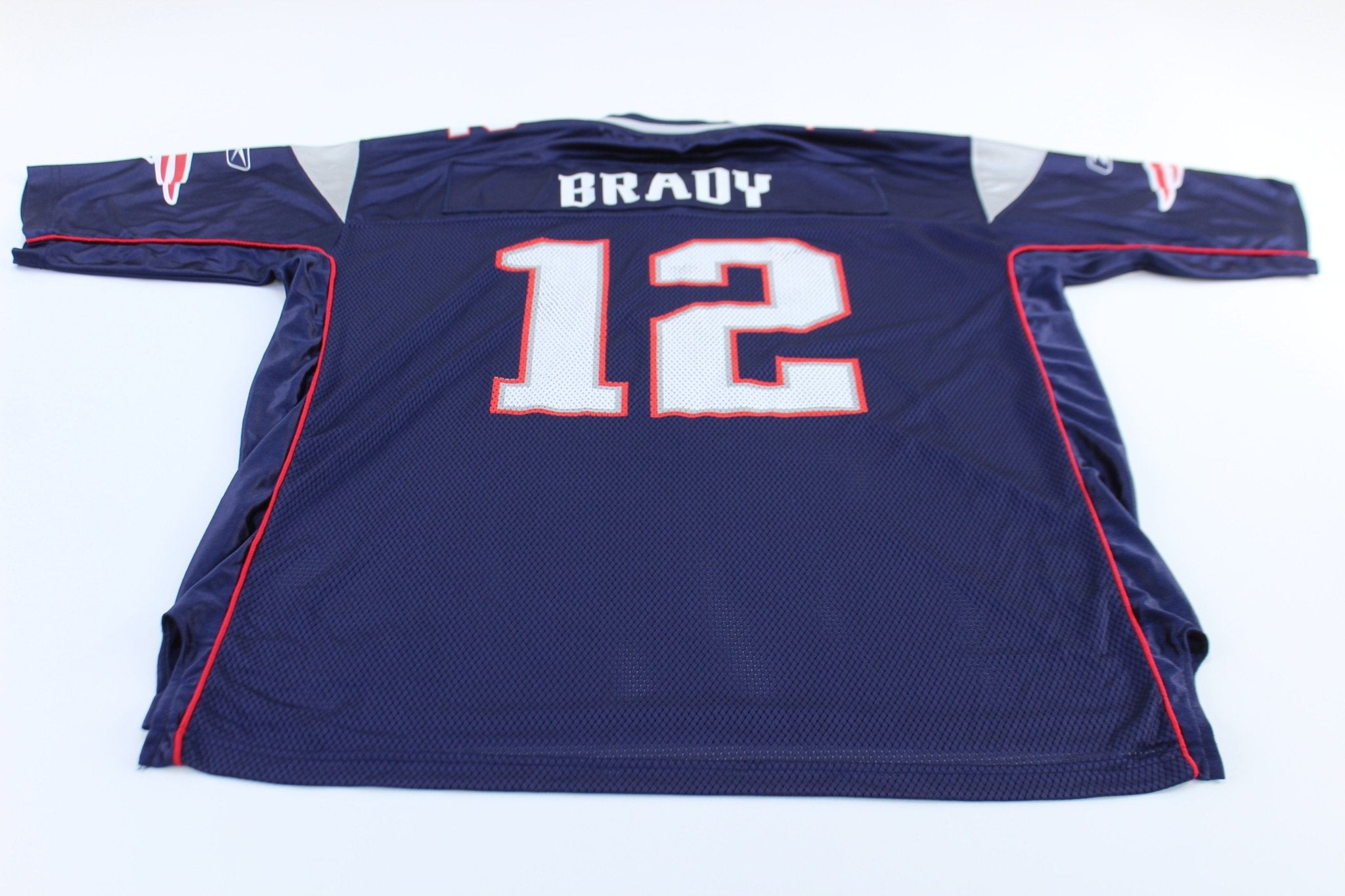 New England Patriots Tom Brady Reebok Football Jersey - ThriftedThreads.com