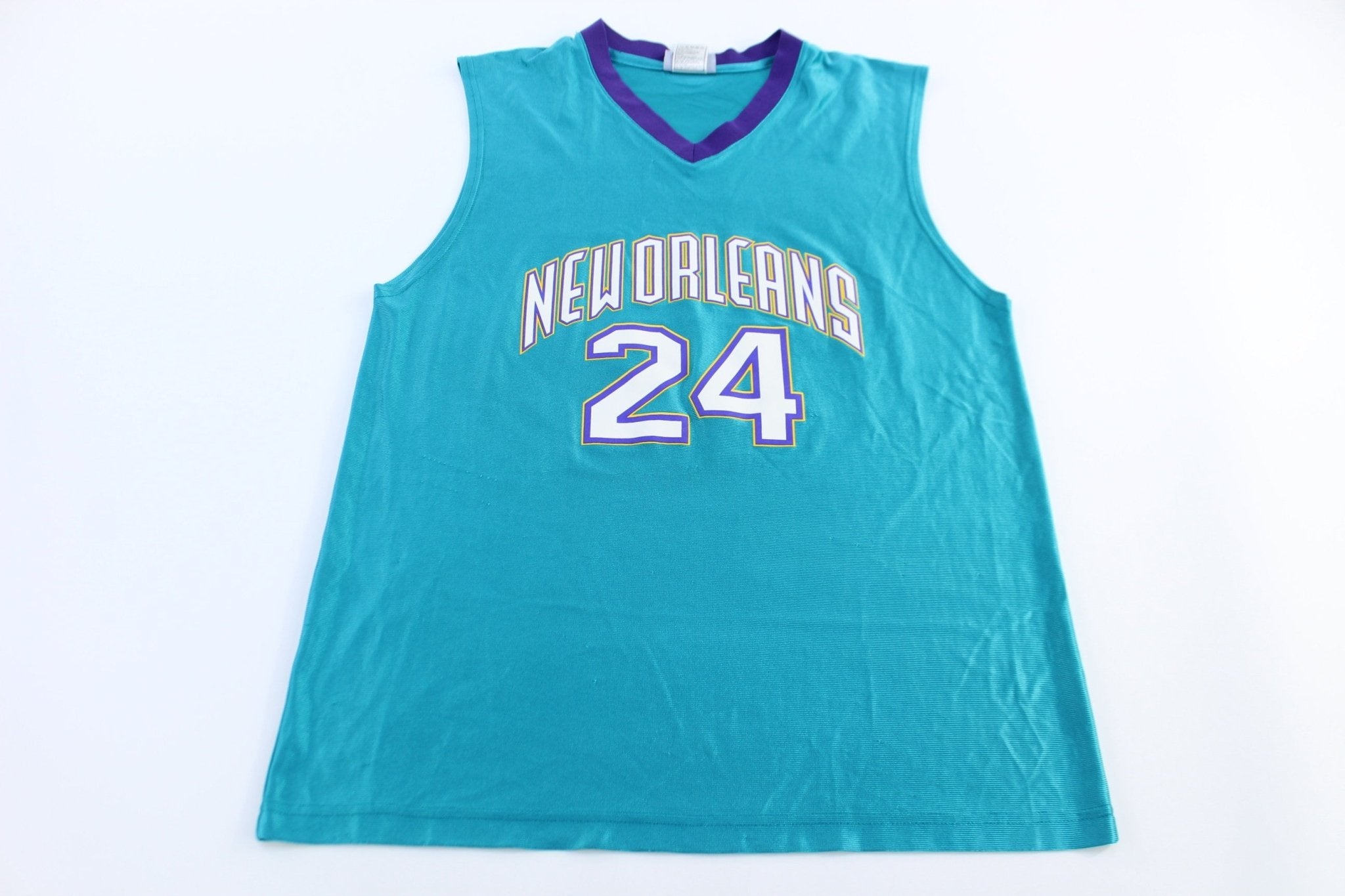 New Orleans Hornets Jamal Mashburn Basketball Jersey - Jerseys/Tankss - Thrifted Threads