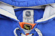 New York Islanders Embroidered Hockey Pullover Hoodie - ThriftedThreads.com