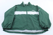 New York Jets Football Embroidered Reebok Zip Up Jacket - ThriftedThreads.com