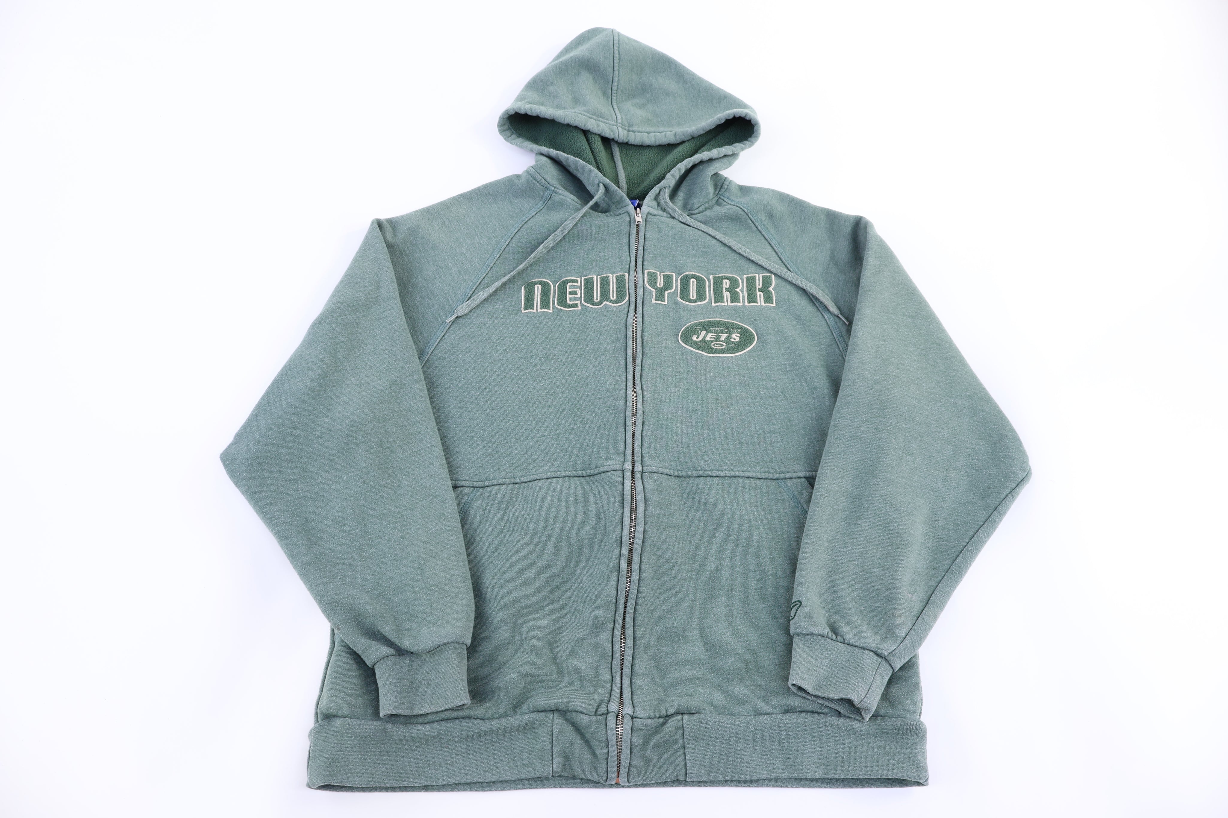 New York Jets Football Full Zip Jacket - Jacket - Thrifted Threads