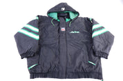 New York Jets Football Full Zip Puffer Jacket - Jacket - Thrifted Threads