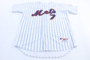 New York Mets Jose Reyes 7 Majestic Baseball Jersey - ThriftedThreads.com
