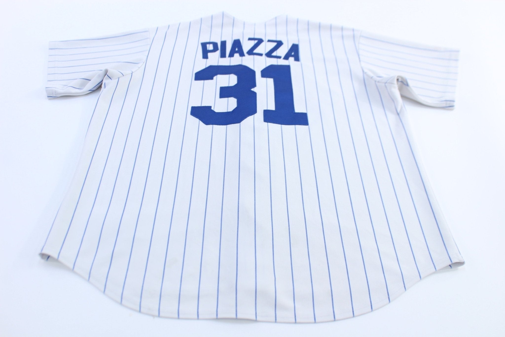 New York Mets Mike Piazza 31 Majestic Baseball Jersey - ThriftedThreads.com